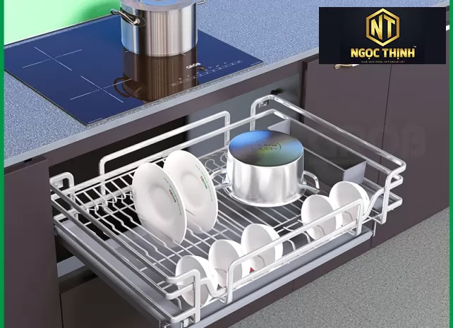 KỆ ĐỰNG BÁT ĐĨA ĐA NĂNG OVAL HỢP KIM PHỦ NANO tại Tam An